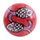 Peach Fish Flat Ceramic Wine Bottle Stopper